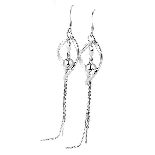 Boucles d'oreilles argent 925 tombantes Lise