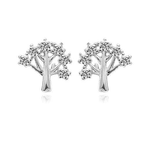 Boucles d'oreilles argent 925 Arbre de vie