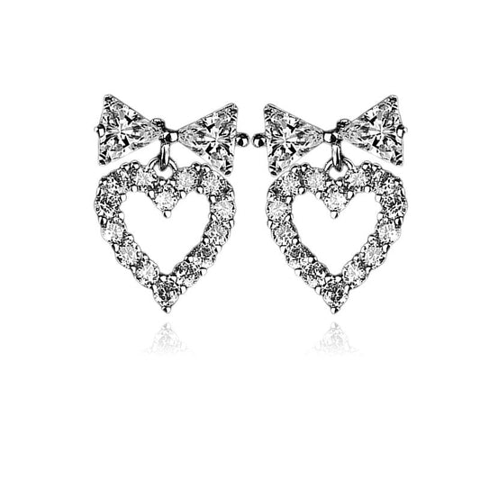 Boucles d'oreilles argent 925 Amour