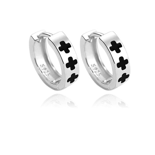 Boucles d'oreilles argent 925 Créoles Maëva