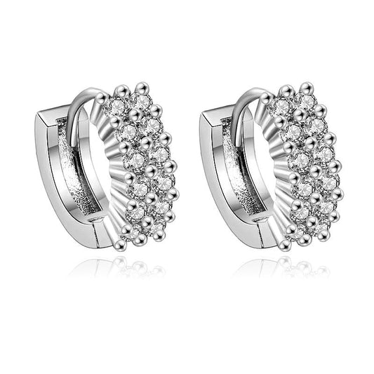 Boucles d'oreilles argent 925 Créoles Aglaé