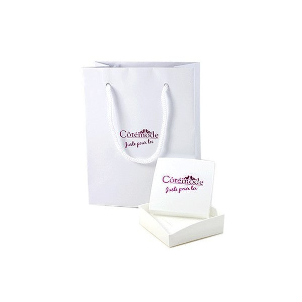 Bracelet message en acier pour femme - Couleur doré - ' La vie est faite de petits bonheurs '