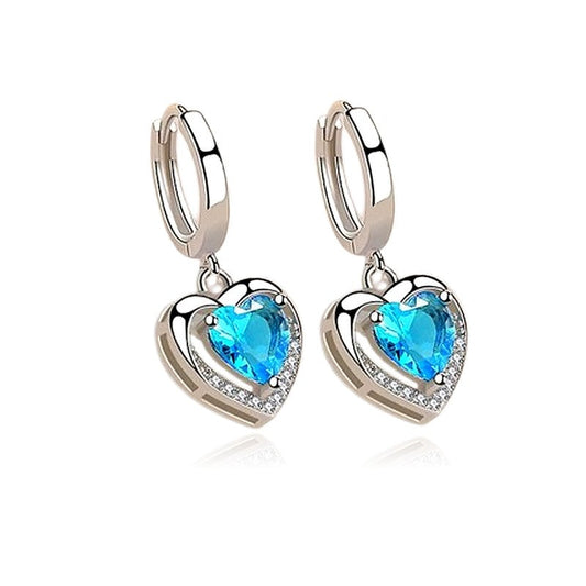 Boucles d'oreilles argent 925 Cœur Lilia
