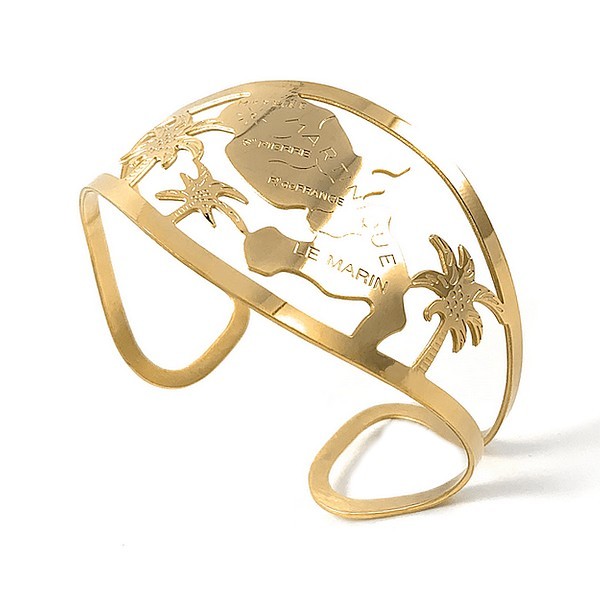 Bracelet pour femme - Acier 316 doré - La Martinique