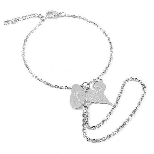 Bijou de main pour femme - Acier 316 argenté - Guadeloupe