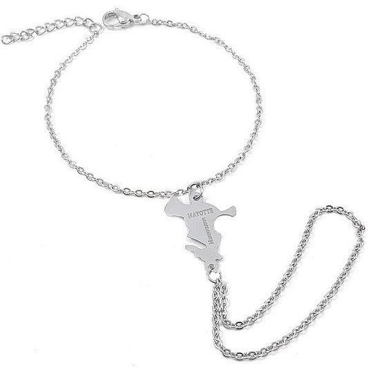 Bijou de main pour femme - Acier 316 argent - Mayotte