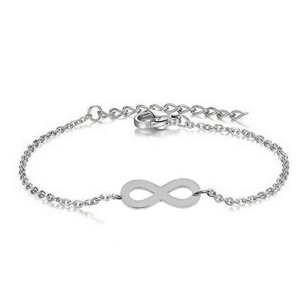 Bracelet en Acier 316 - Infini argenté