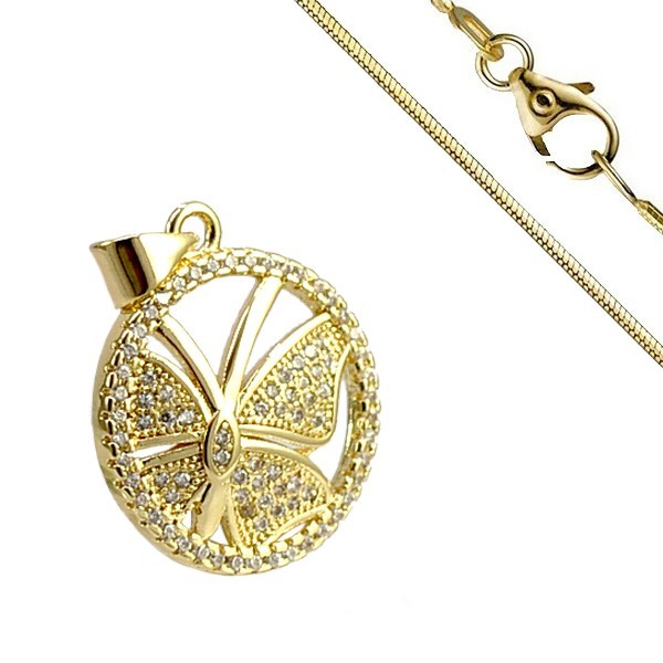 Collier pour femme - Papillon encercler