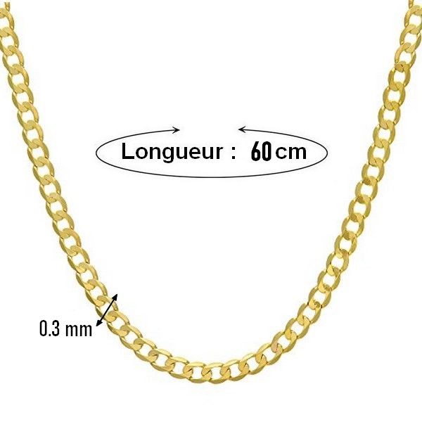 Collier mixte - Maille cheval 0.3 - 60 cm
