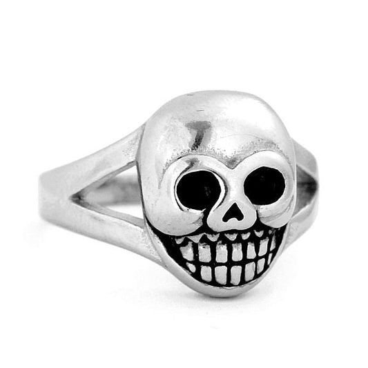 Bague pour homme - Acier 316 - Tête de mort souriante