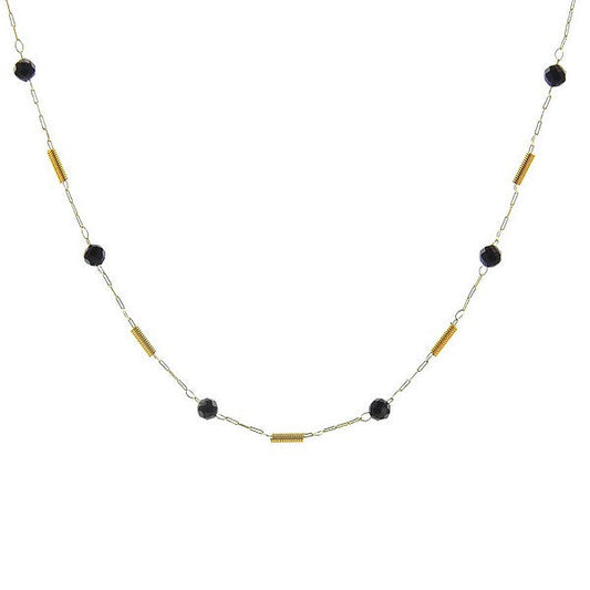 Collier pour femme pierre naturelle acier breloques Agate