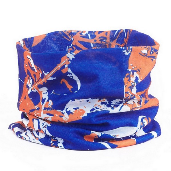 Foulard bandana cache cou bleu