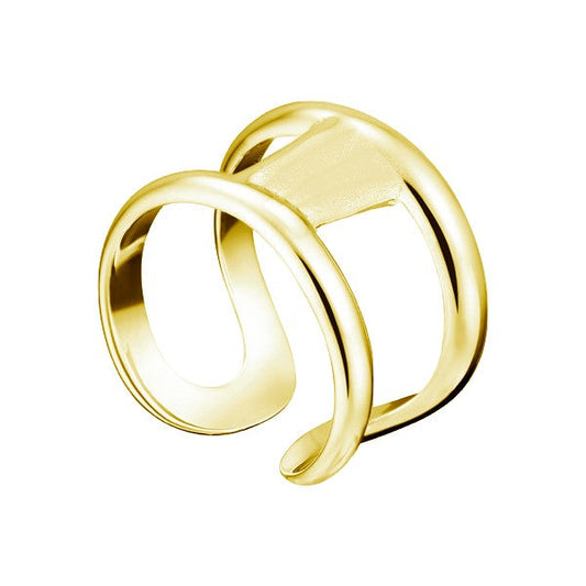 Bague ouverte or acier 316