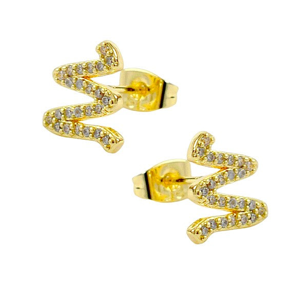 Boucles d'oreilles femme zig zag