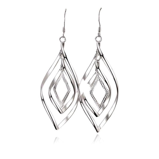 Boucles d'oreilles argent 925 tombantes Alice