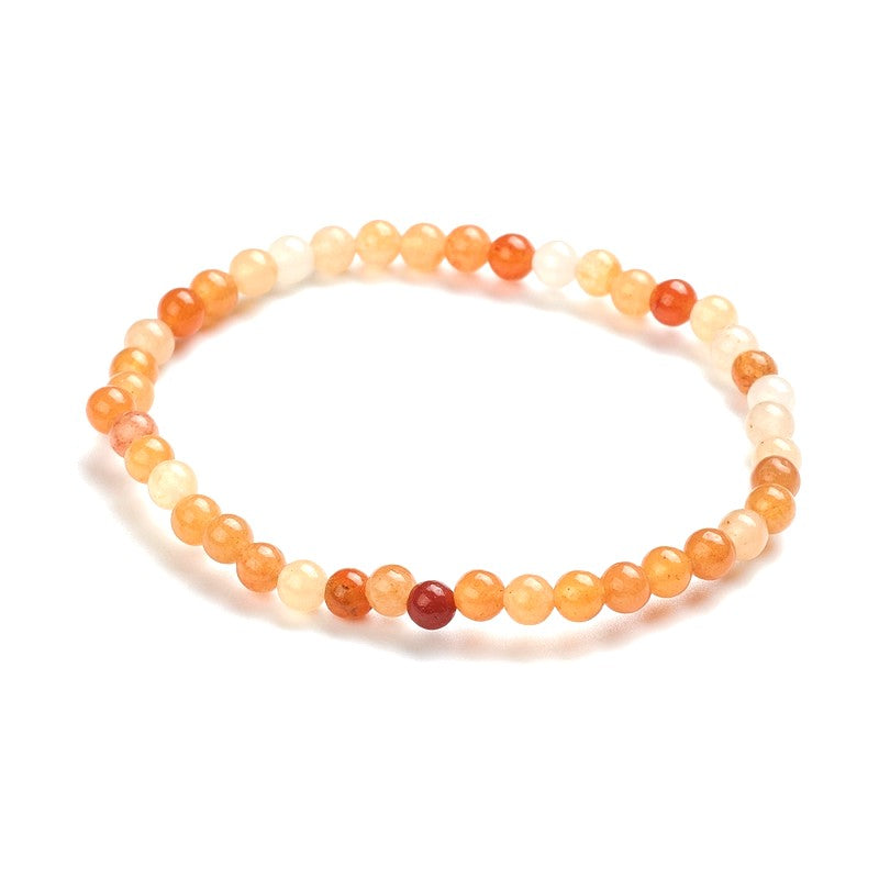 Bracelet pour homme ou femme pierres naturelles aventurine 4 mm