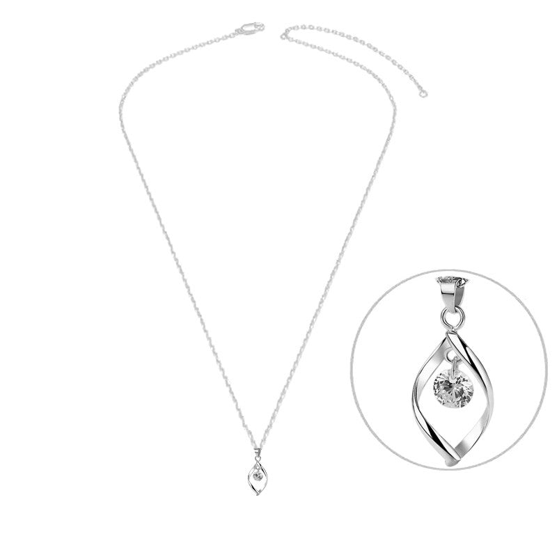 Collier argent 925 oxyde blanc