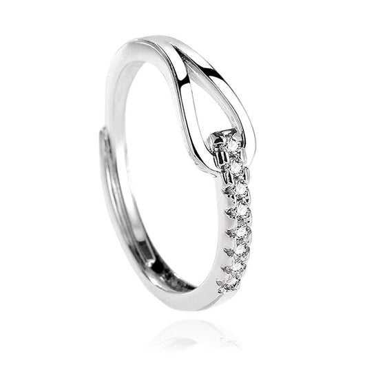Bague solitaire argent 925 Maguy