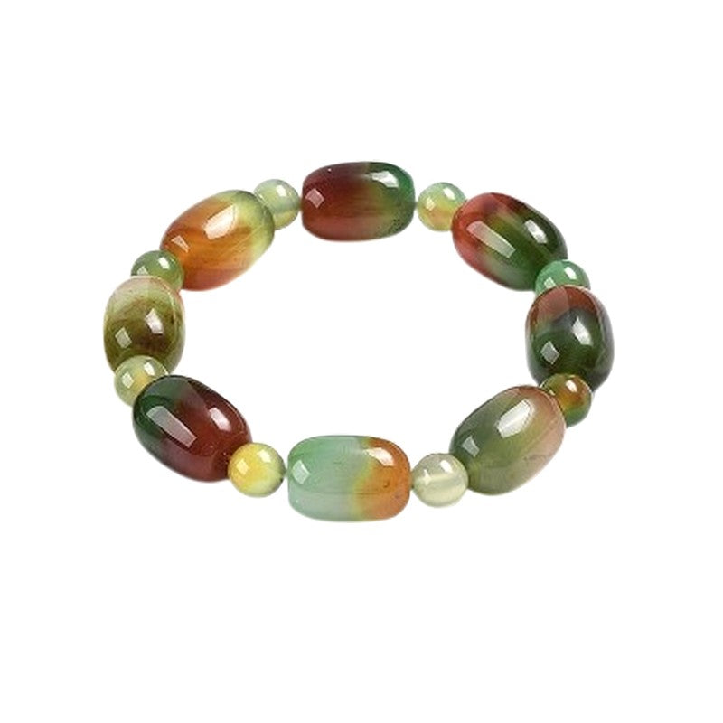 Bracelet pour homme ou femme - pierre naturelle 15 mm - Agate