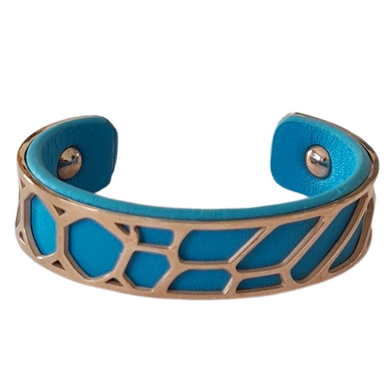 Bracelet pour femme - Acier inoxydable - cuir disponible en différentes couleurs