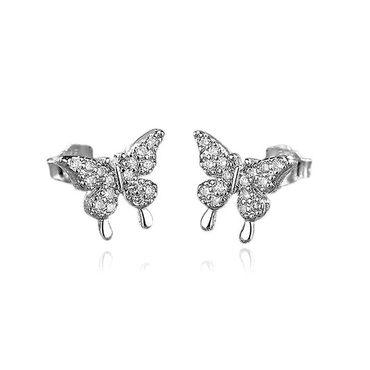 Boucles d'oreilles argent 925 Papillon