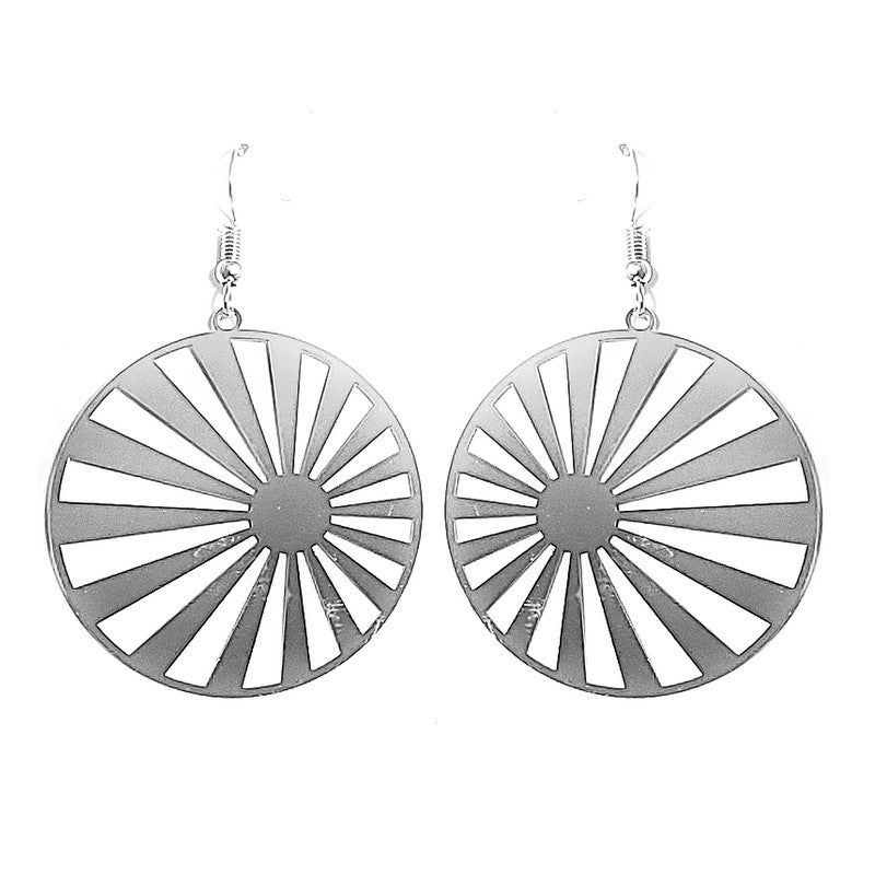 Boucles d'oreilles fantaisie filigrane Japon argent