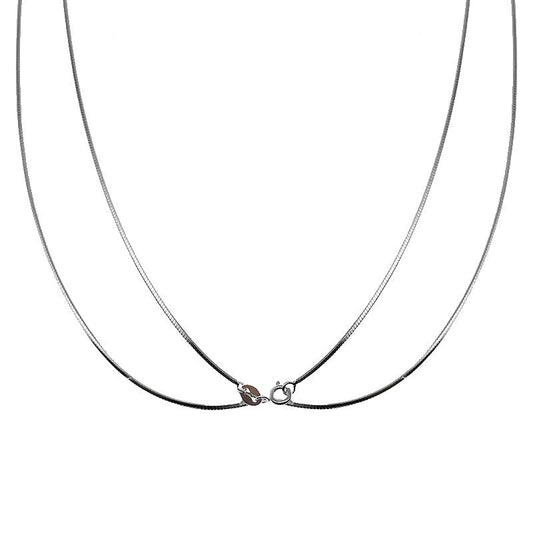Collier argent 925 double tour 120 cm Diane