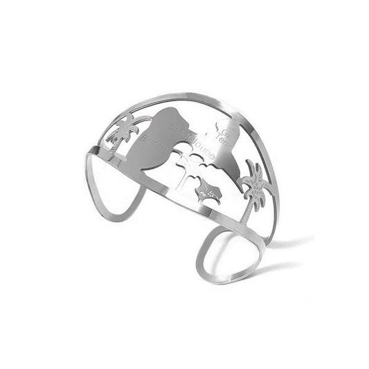 Bague en Acier 316 - Guadeloupe - couleur argenté