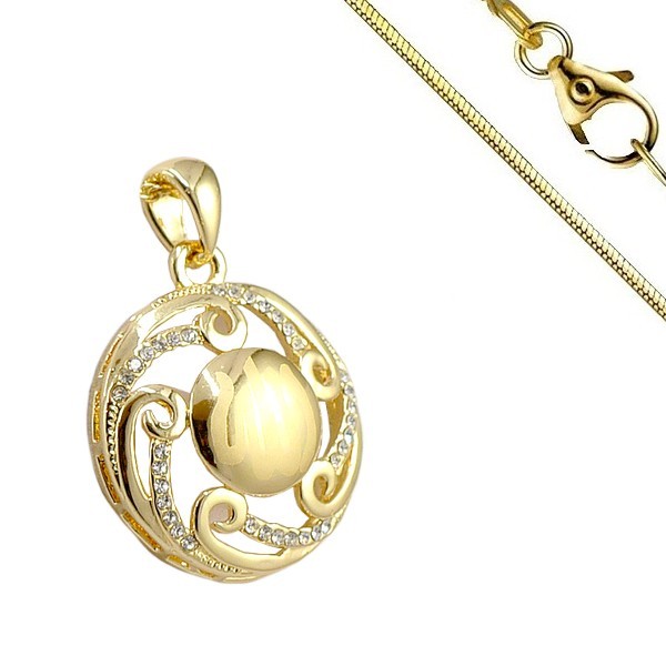 Collier pour femme - Bijoux Oriental - Cercle cz blanc