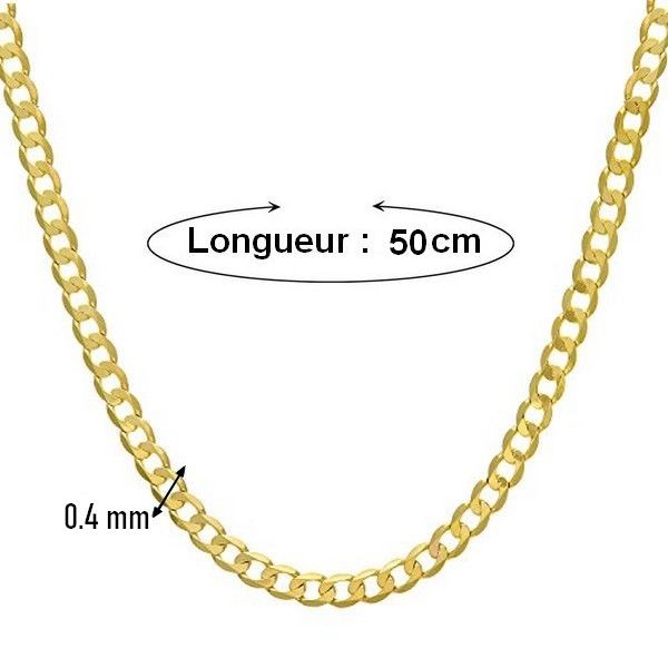 Collier mixte - Maille cheval 0.4 - 50 cm