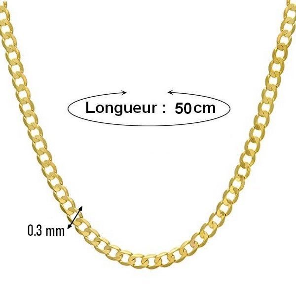 Collier mixte - Maille cheval 0.3 - 50 cm