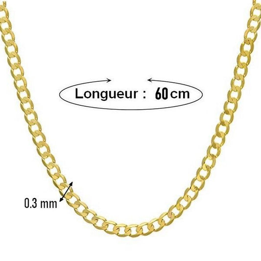 Collier mixte - Maille cheval 0.3 - 60 cm