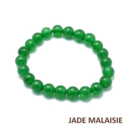 Bracelet pour homme ou femme - pierre naturelle 6 mm - Jade Malaisie