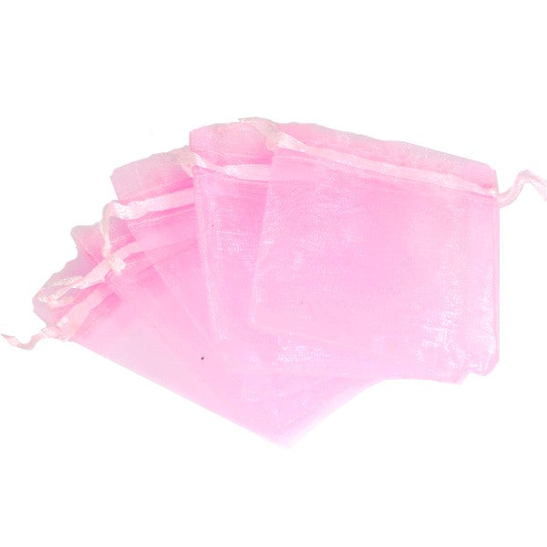 Pochettes organza - Lot de 100 - 7 * 9 cm Roses