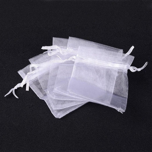 Pochettes organza - Lot de 100 - 7 * 9 cm Blanche