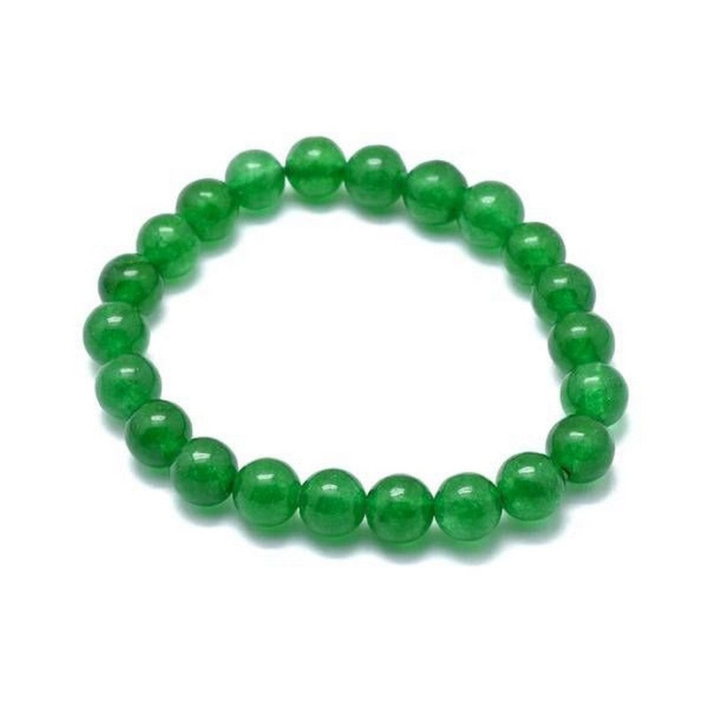 Bracelet pour Homme ou Femme - Pierre naturelle 10 mm - Jade malaisie