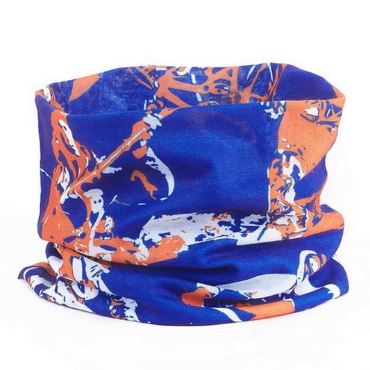 Foulard bandana cache cou bleu