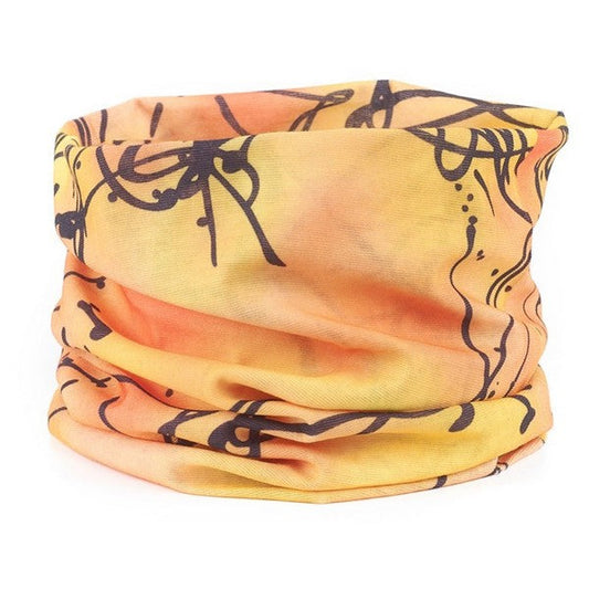 Foulard bandana cache cou orangé
