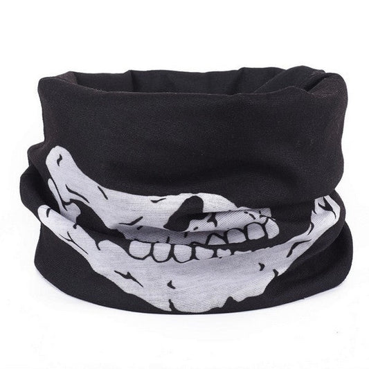 Foulard bandana cache cou tête de mort
