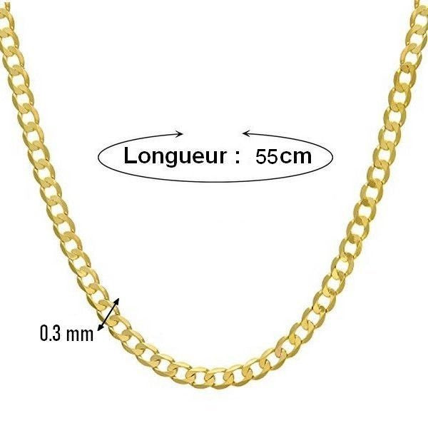 Collier mixte - Maille cheval 0.3 - 55 cm