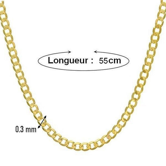 Collier mixte - Maille cheval 0.3 - 55 cm