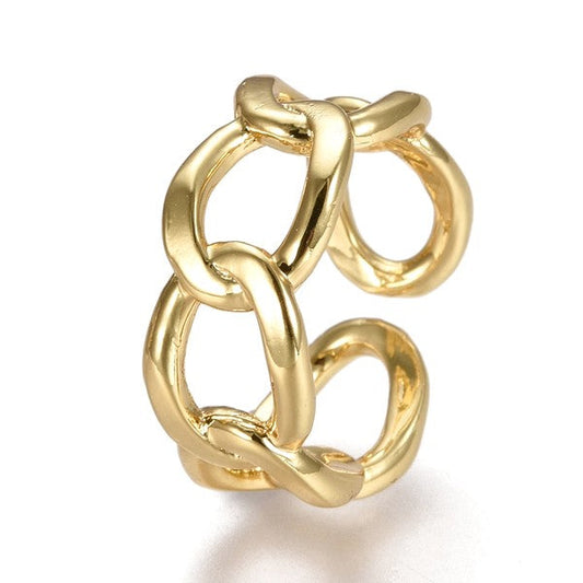 Bague femme réglable maille chaine