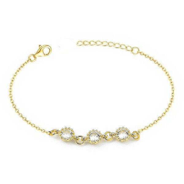 Bracelet pour femme trio de diamant cz