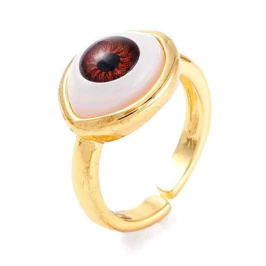 Bague femme réglable Oeil Oriental