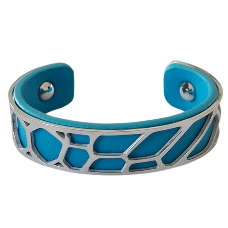 Bracelet pour femme - Acier inoxydable - cuir disponible en différentes couleurs