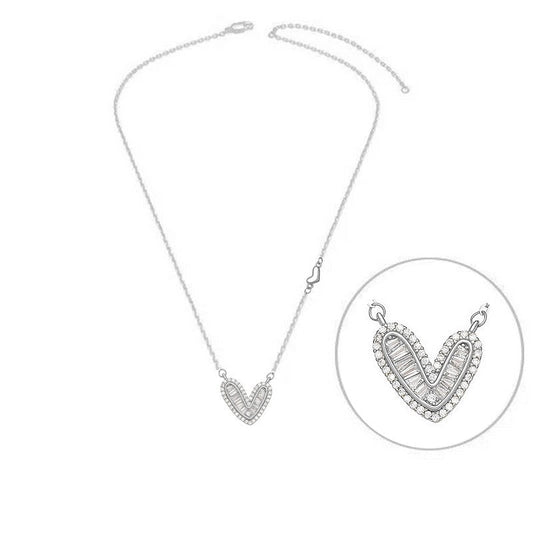 Collier argent 925 Cœur Céleste