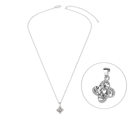 Collier argent 925 zirconiums sertis oxyde blanc