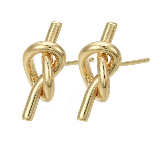 Boucles d'oreilles nœud or