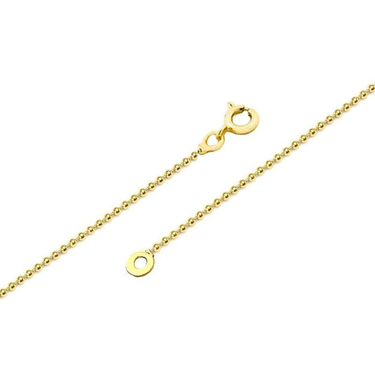 Chaîne pour femme - Mailles billes 1.5 mm * 45 cm