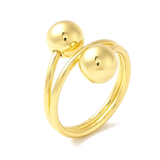 Bague femme réglable boules